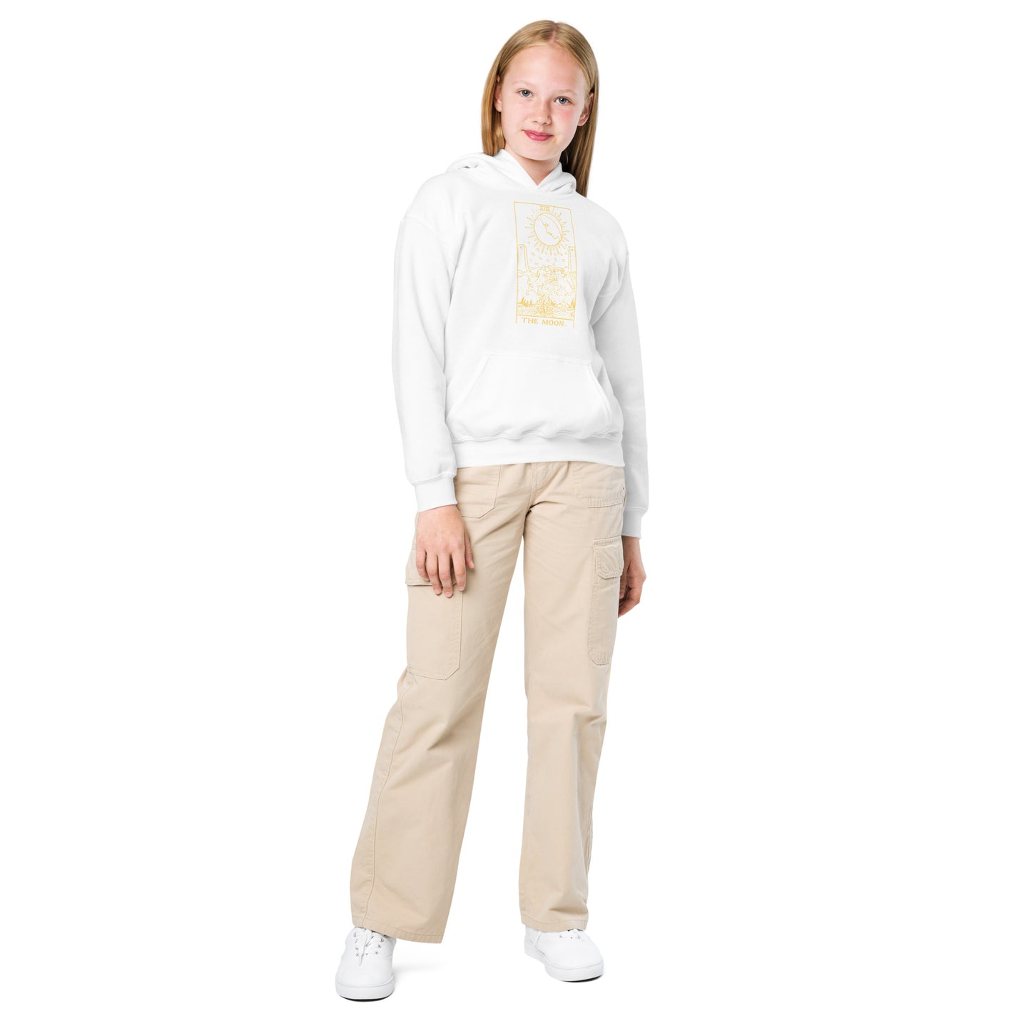 The Moon Tarot Card Hoodie for Kids