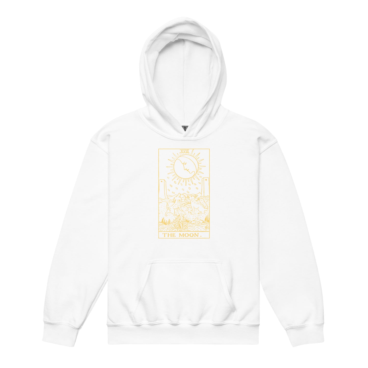 The Moon Tarot Card Hoodie for Kids