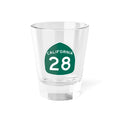 California Highway 28 1.5 oz Shot Glass