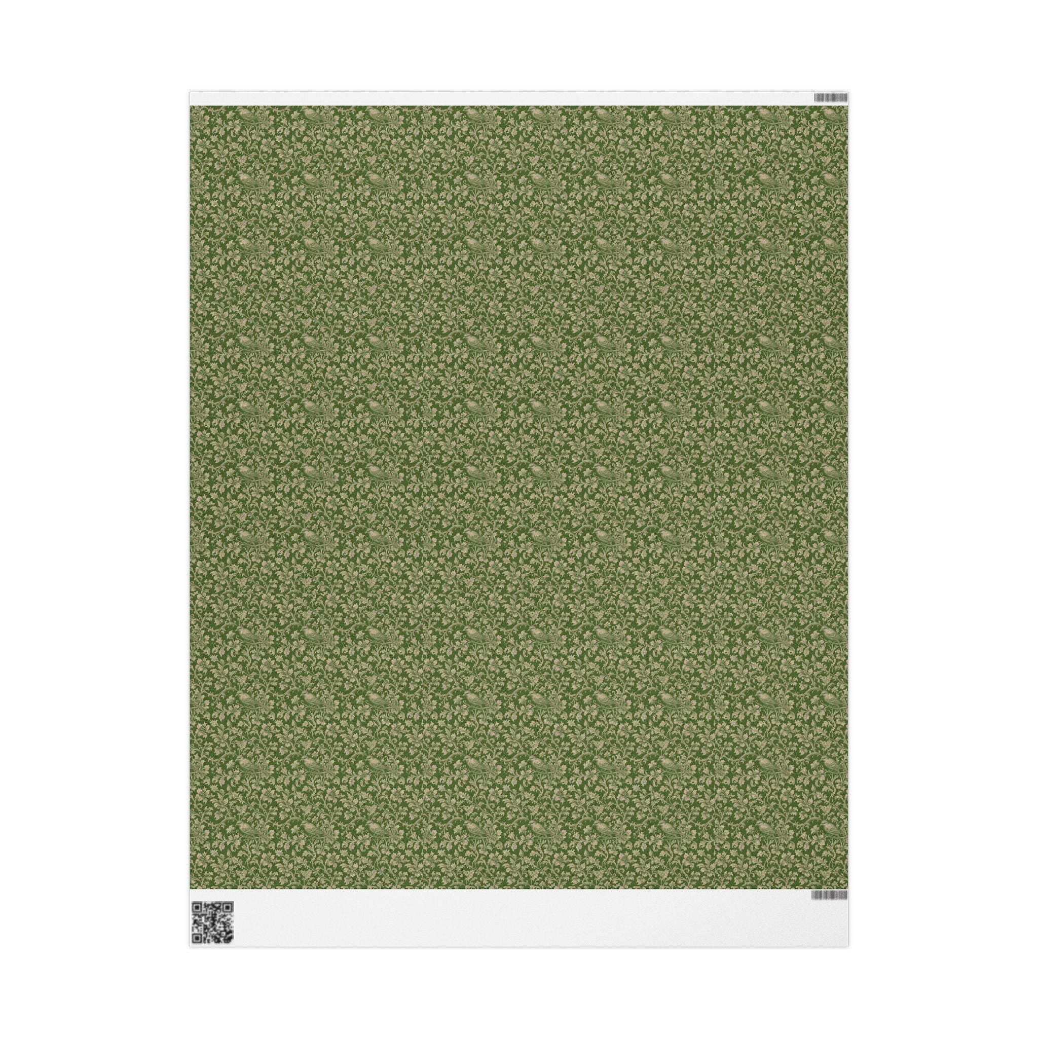 Emerald Toned Rococo Gift Wrap