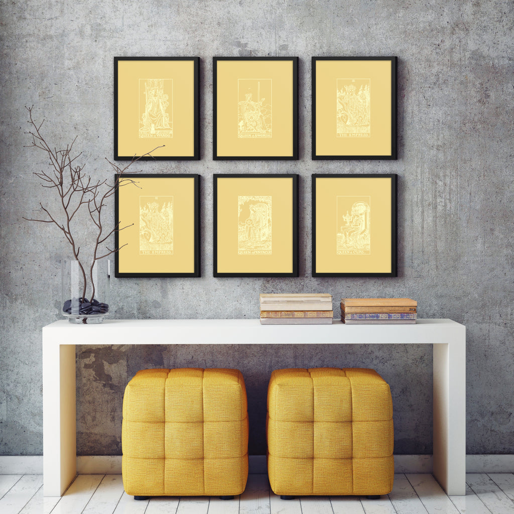 The High Priestess Tarot Card, Framed 16x20 Print