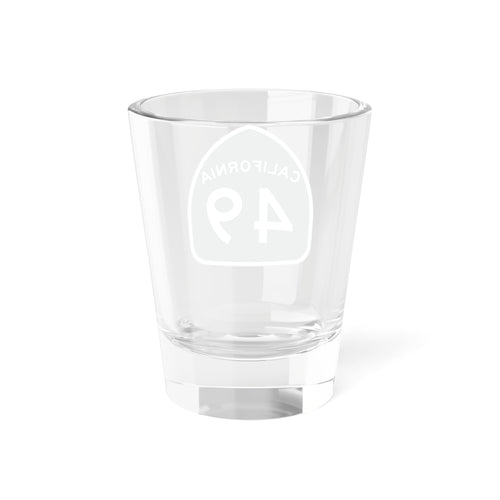 California Highway 49 1.5oz Shot Glass