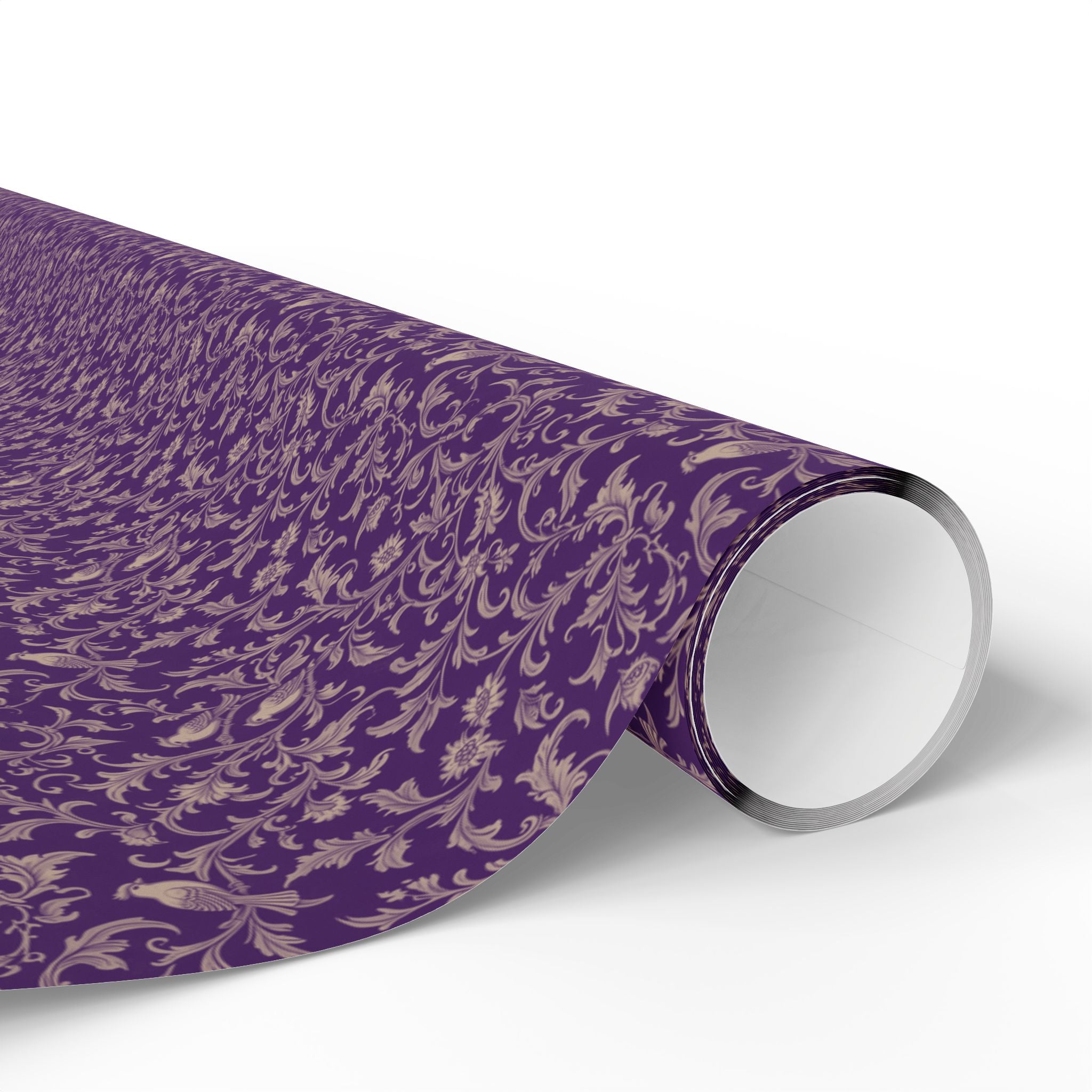 Small Print Jewel Toned Rococo Vines Gift Wrap – Sierra Nevada General ...