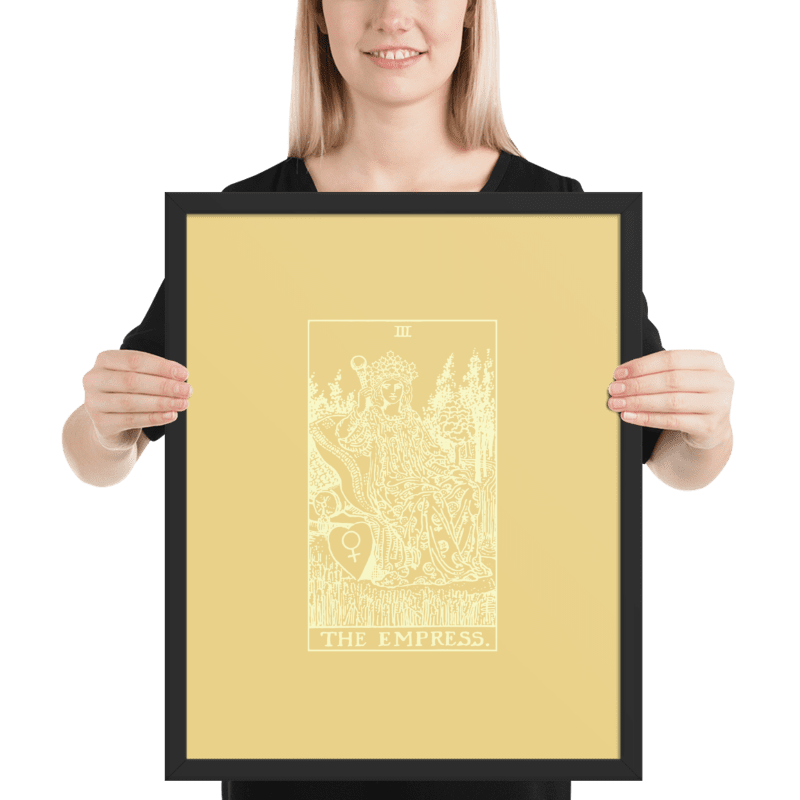 The Empress Tarot Card, Framed 16x20 Print