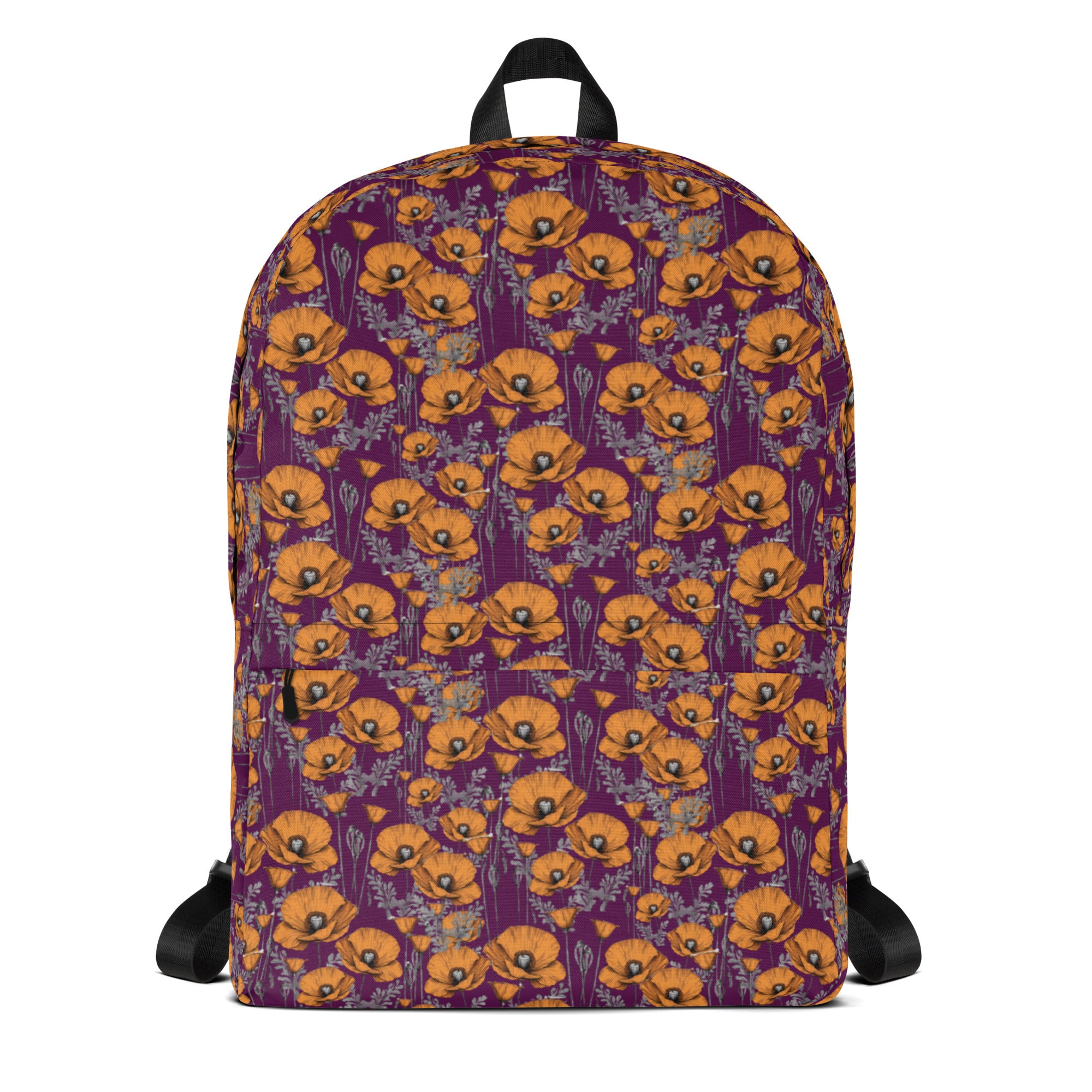 California Poppies Backpack for Kids in Purple