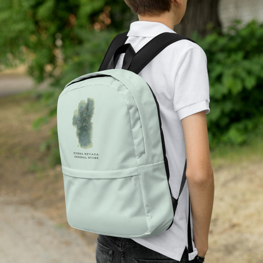 Green Tahoe Depth Map Backpack for Kids