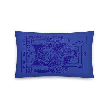 The Emperor Tarot Card Throw Pillow