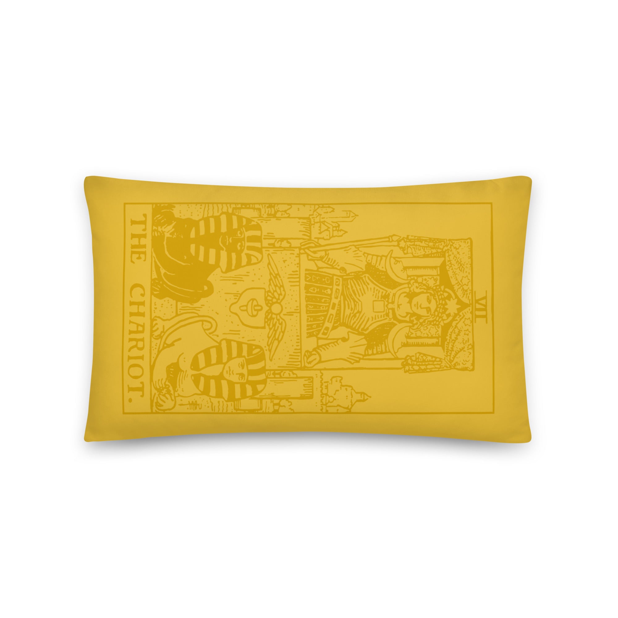 The Chariot Tarot Card Throw Pillow