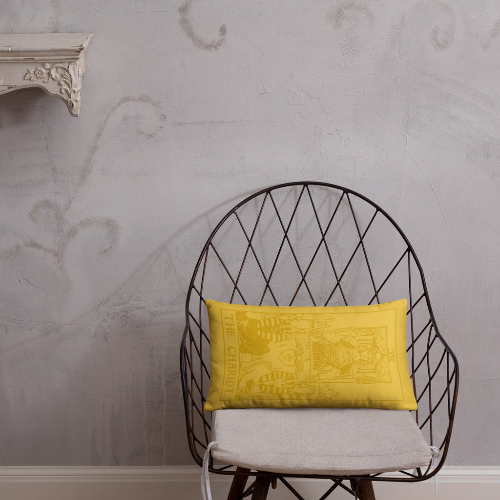 The Chariot Tarot Card Throw Pillow