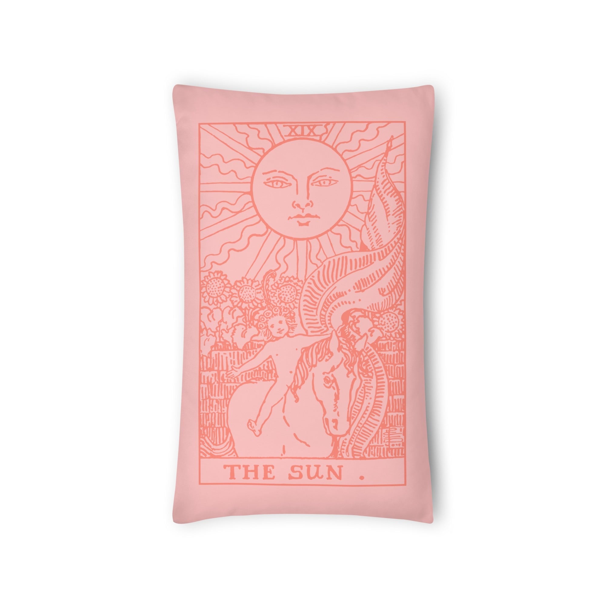 The Sun Tarot Card Throw Pillow