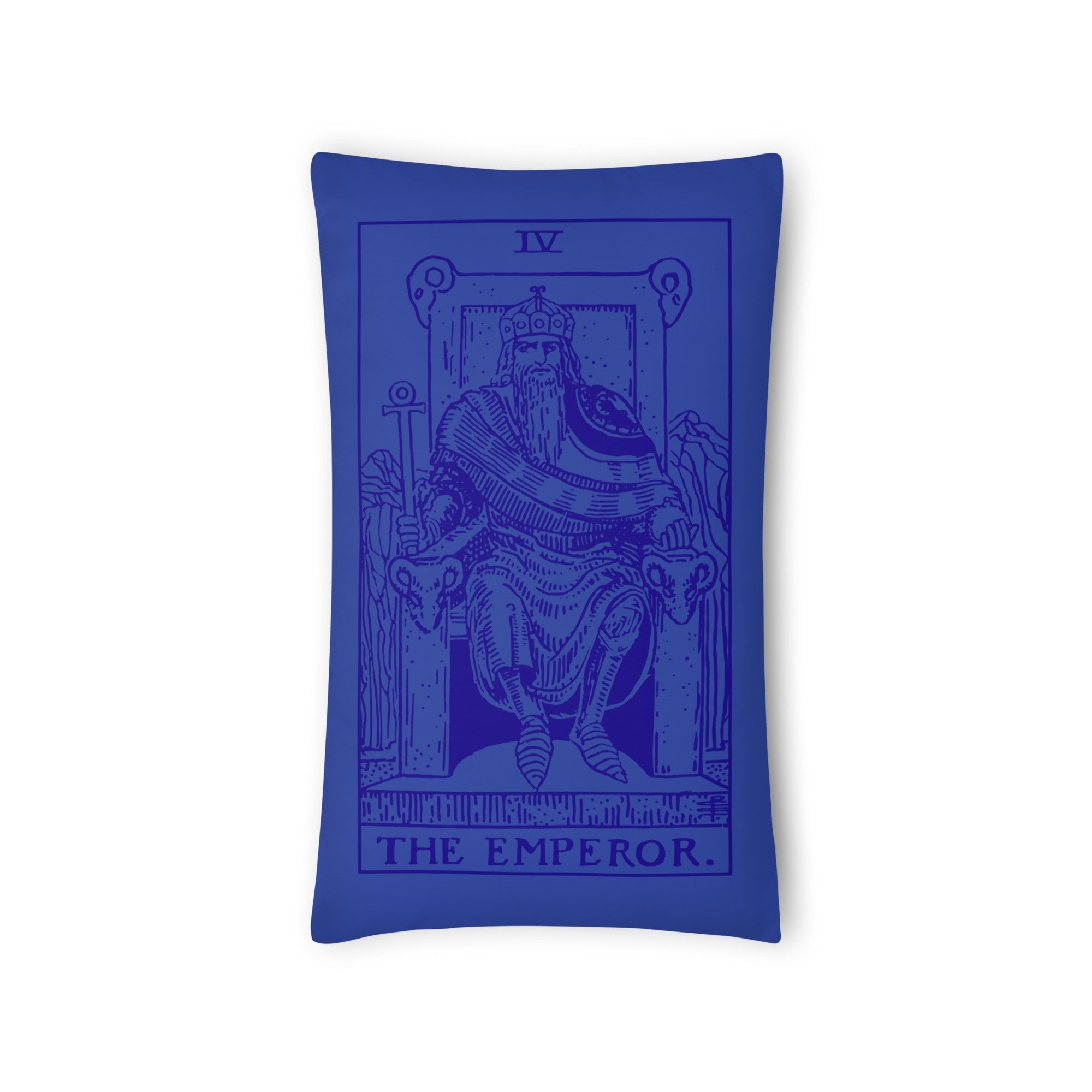 The Emperor Tarot Card Throw Pillow
