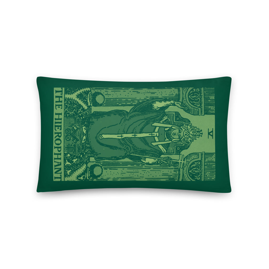 The Hierophant Tarot Card Throw Pillow