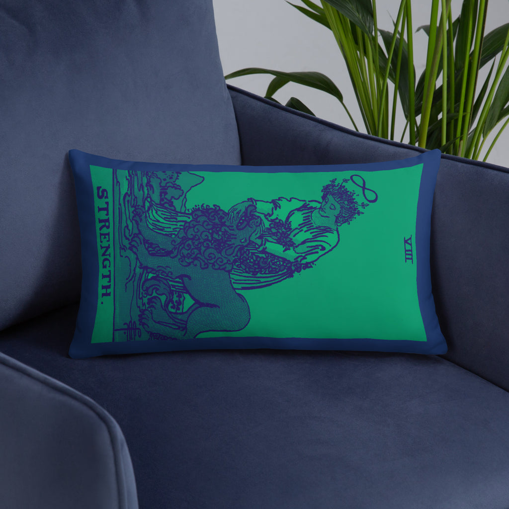 Strength Tarot Card Throw Pillow