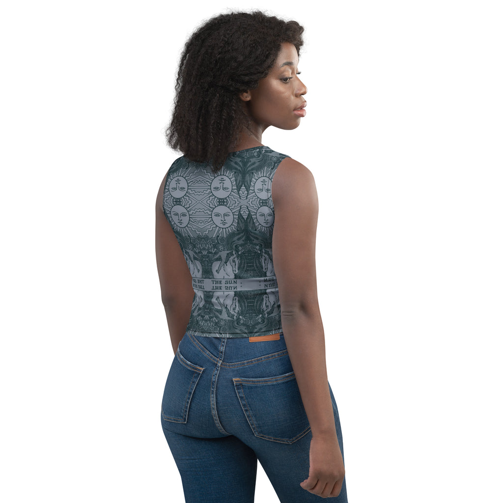 The Sun Tarot Card Crop Top