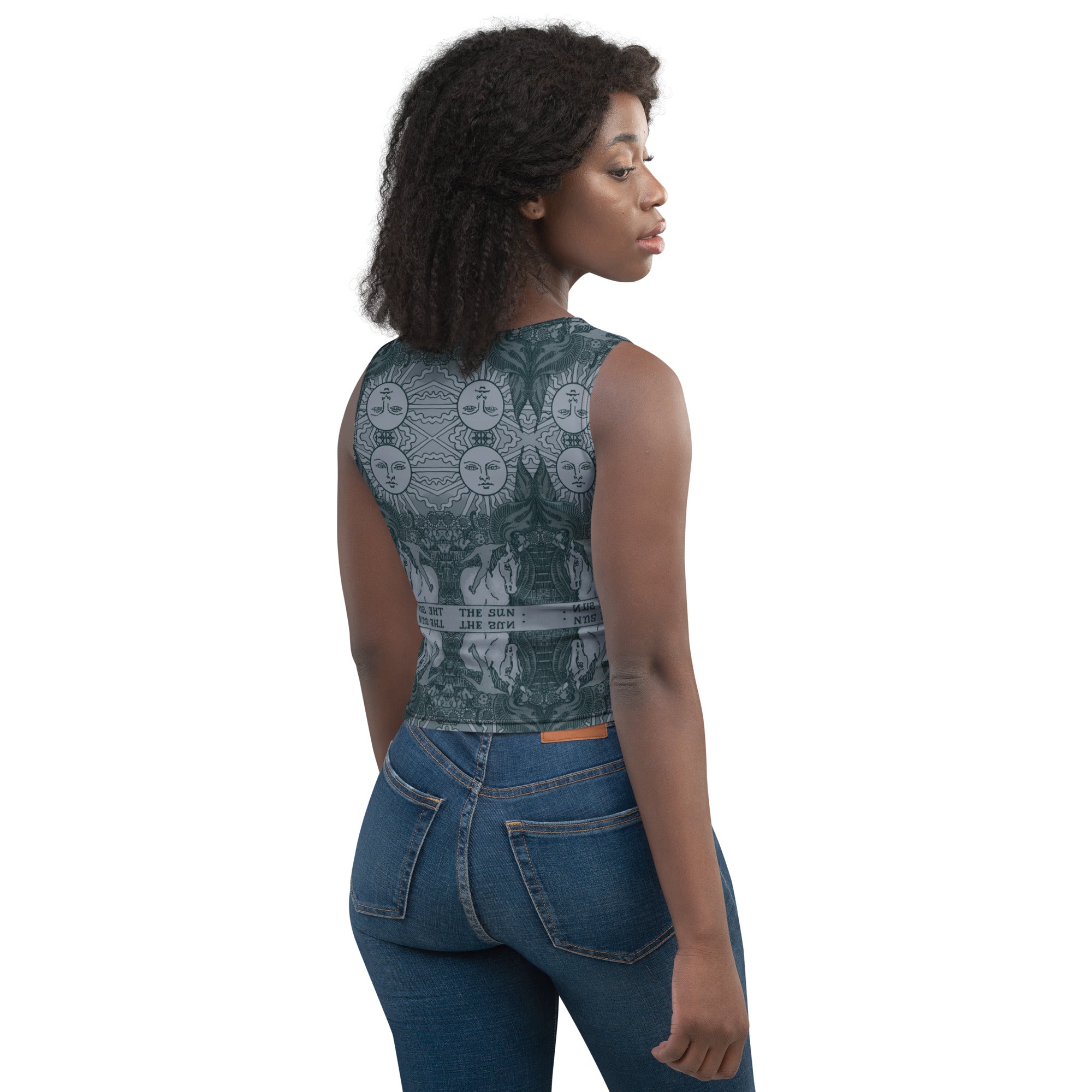 The Sun Tarot Card Crop Top