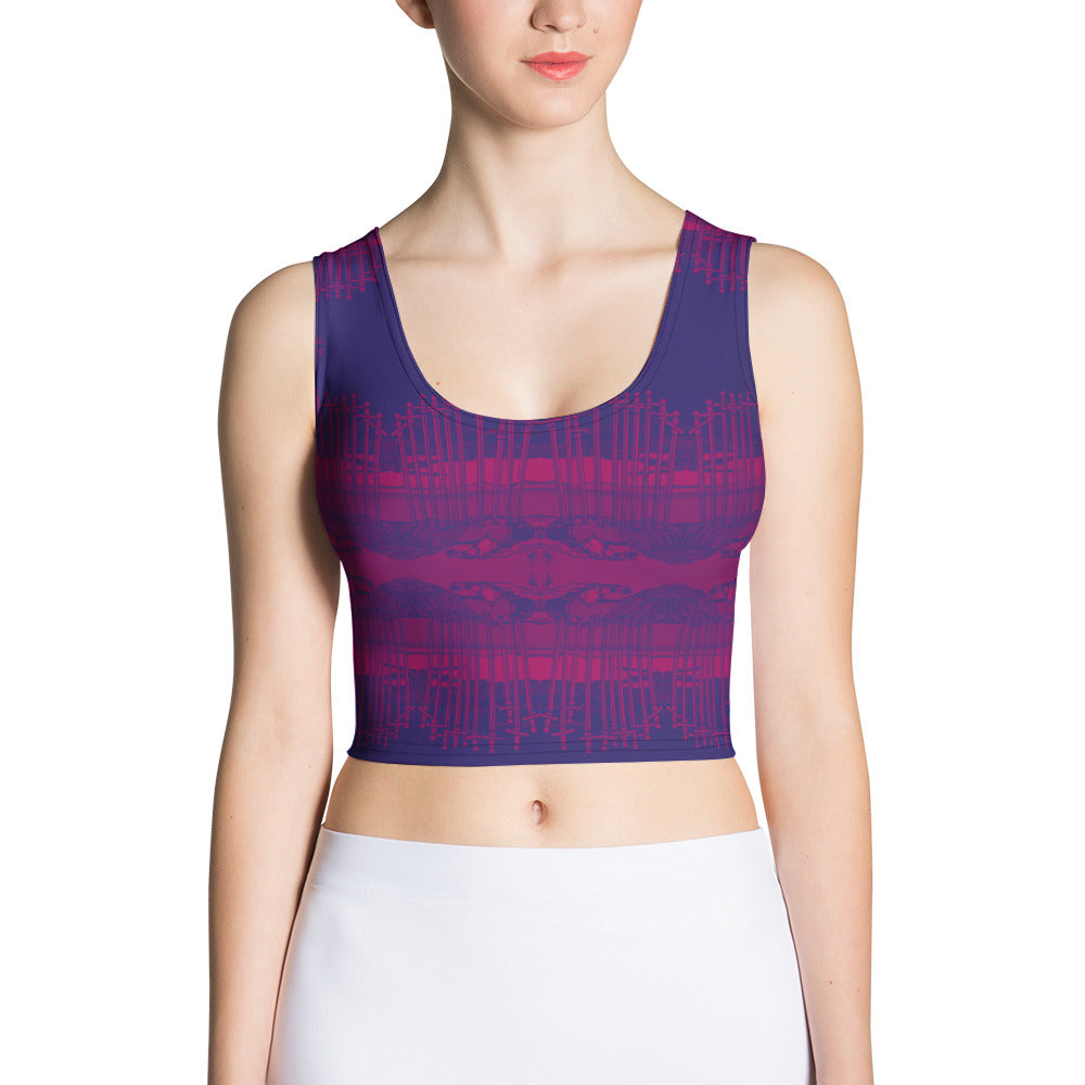 Ten of Swords Tarot Card Crop Top
