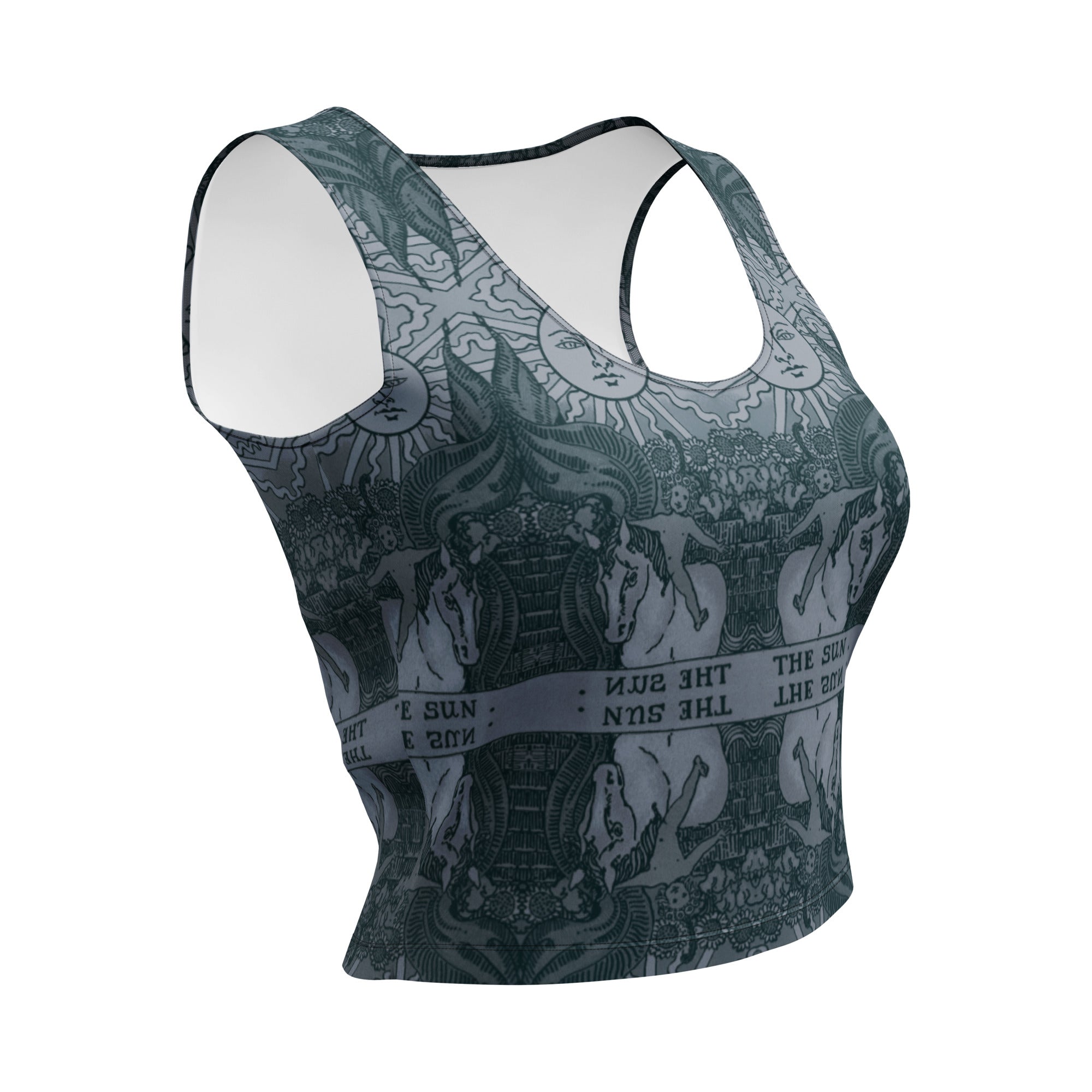 The Sun Tarot Card Crop Top
