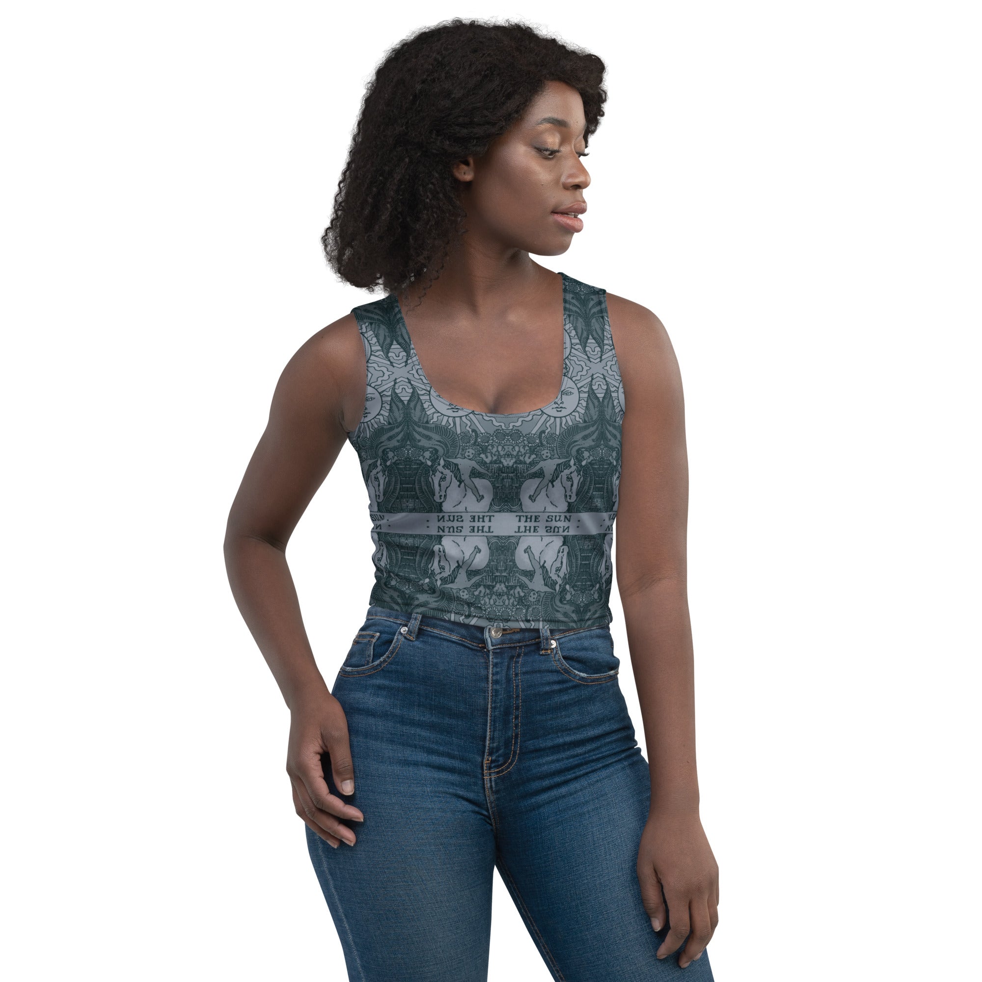 The Sun Tarot Card Crop Top