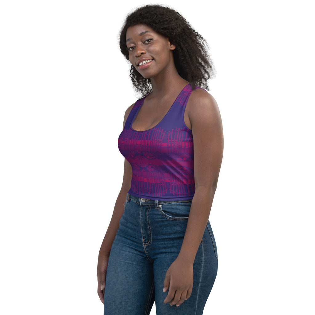 Ten of Swords Tarot Card Crop Top