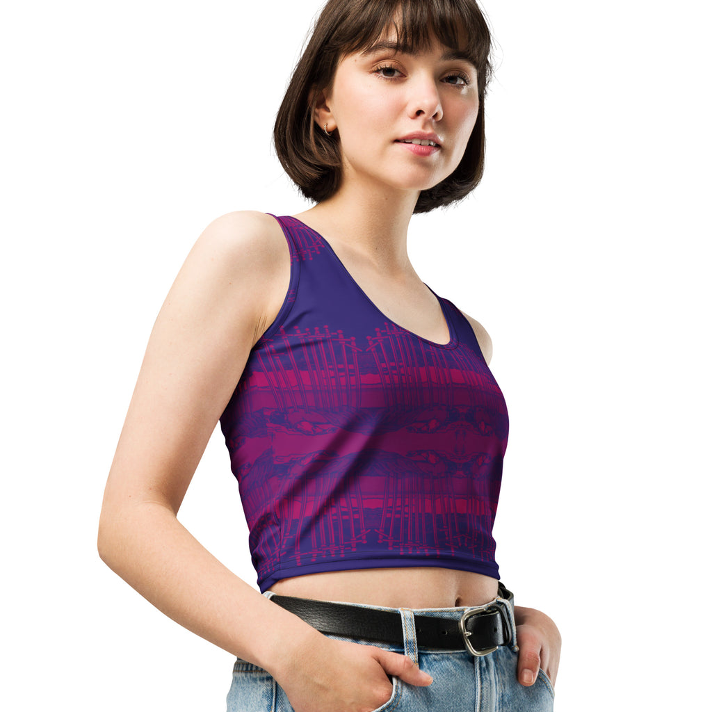 Ten of Swords Tarot Card Crop Top