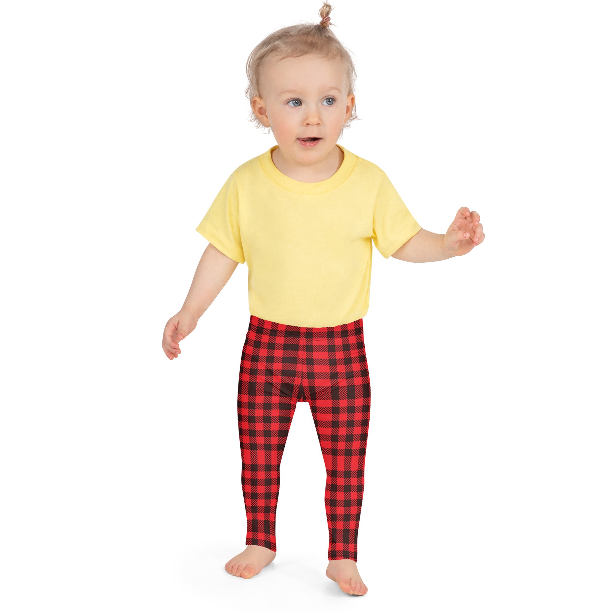 Buffalo Plaid Leggings for Tots