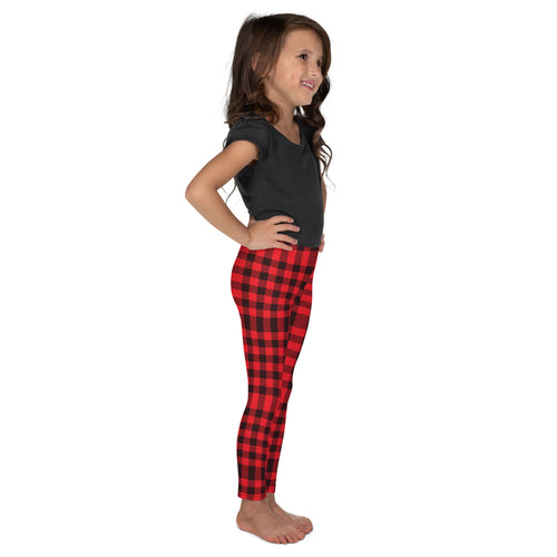 Buffalo Plaid Leggings for Tots