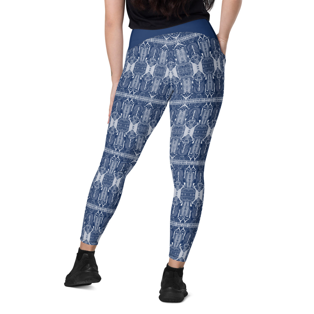 The Hierophant Tarot Card Leggings with Pockets