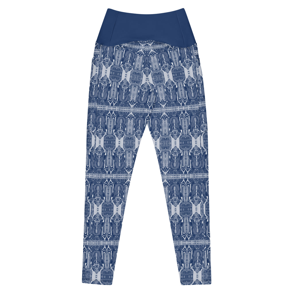 The Hierophant Tarot Card Leggings with Pockets