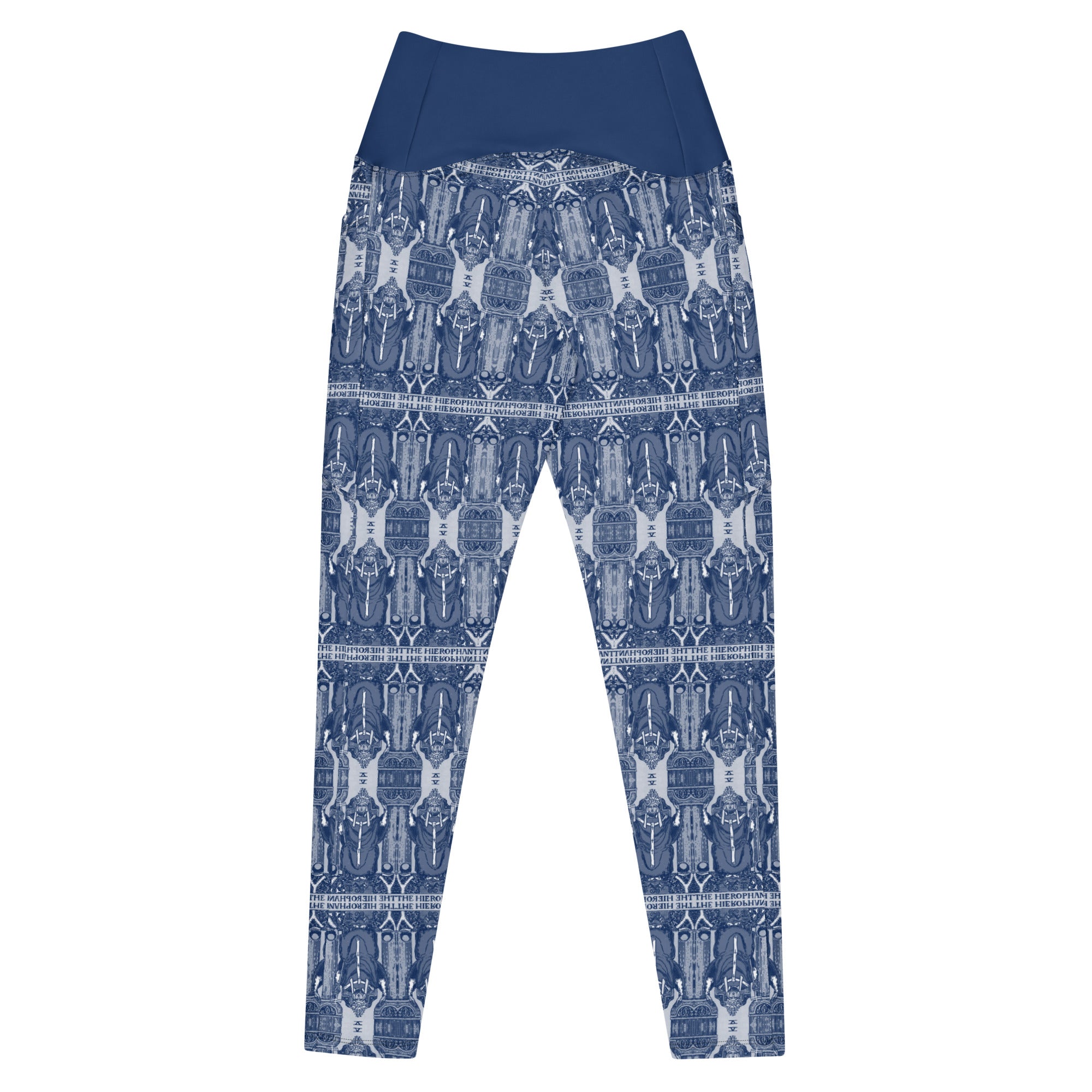 The Hierophant Tarot Card Leggings with Pockets