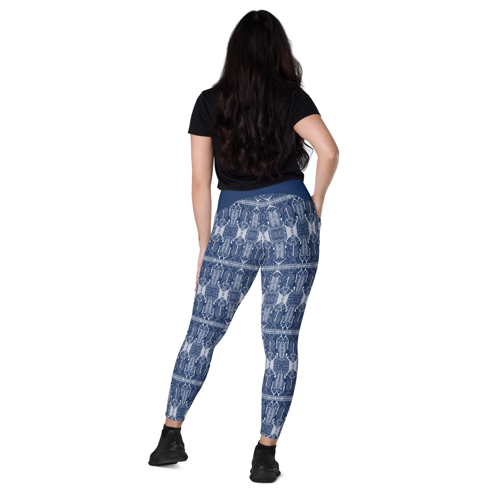 The Hierophant Tarot Card Leggings with Pockets