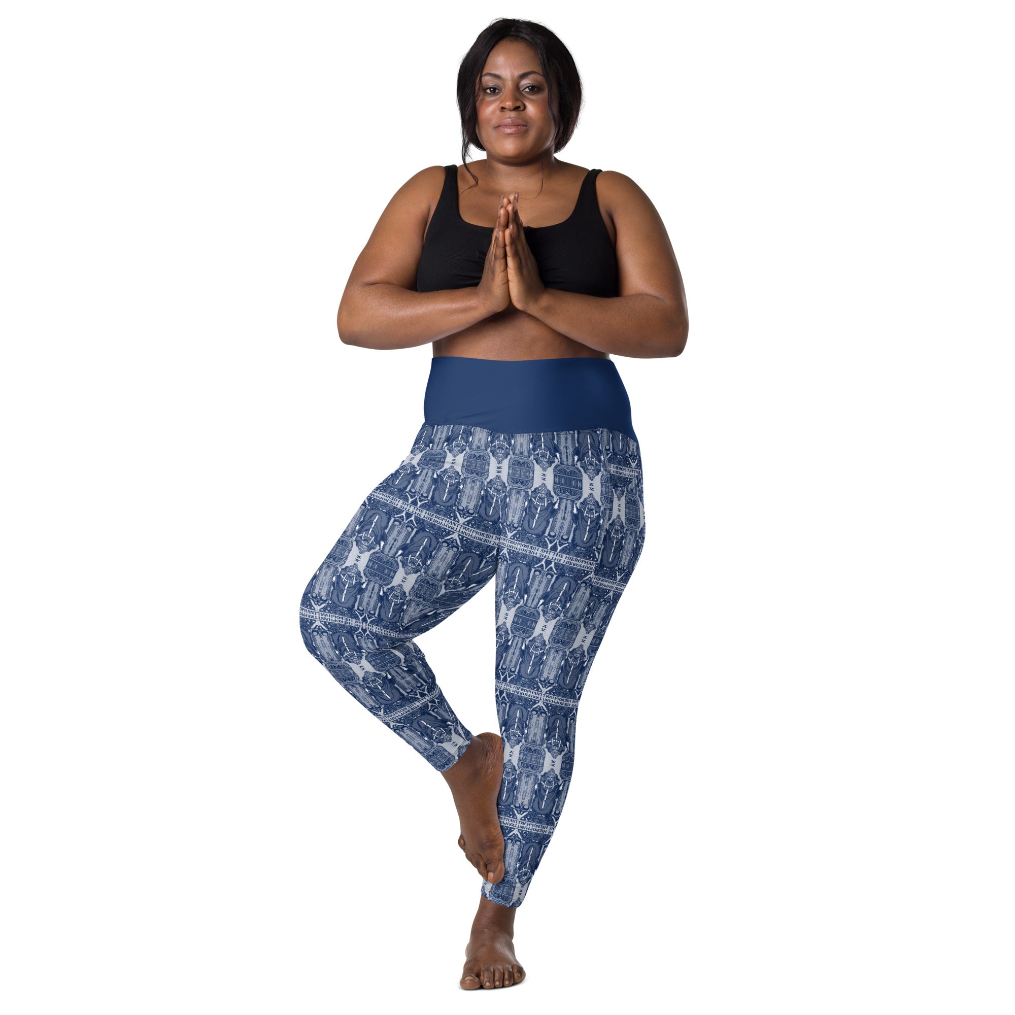 The Hierophant Tarot Card Leggings with Pockets