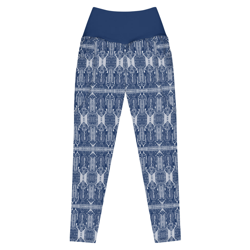 The Hierophant Tarot Card Leggings with Pockets