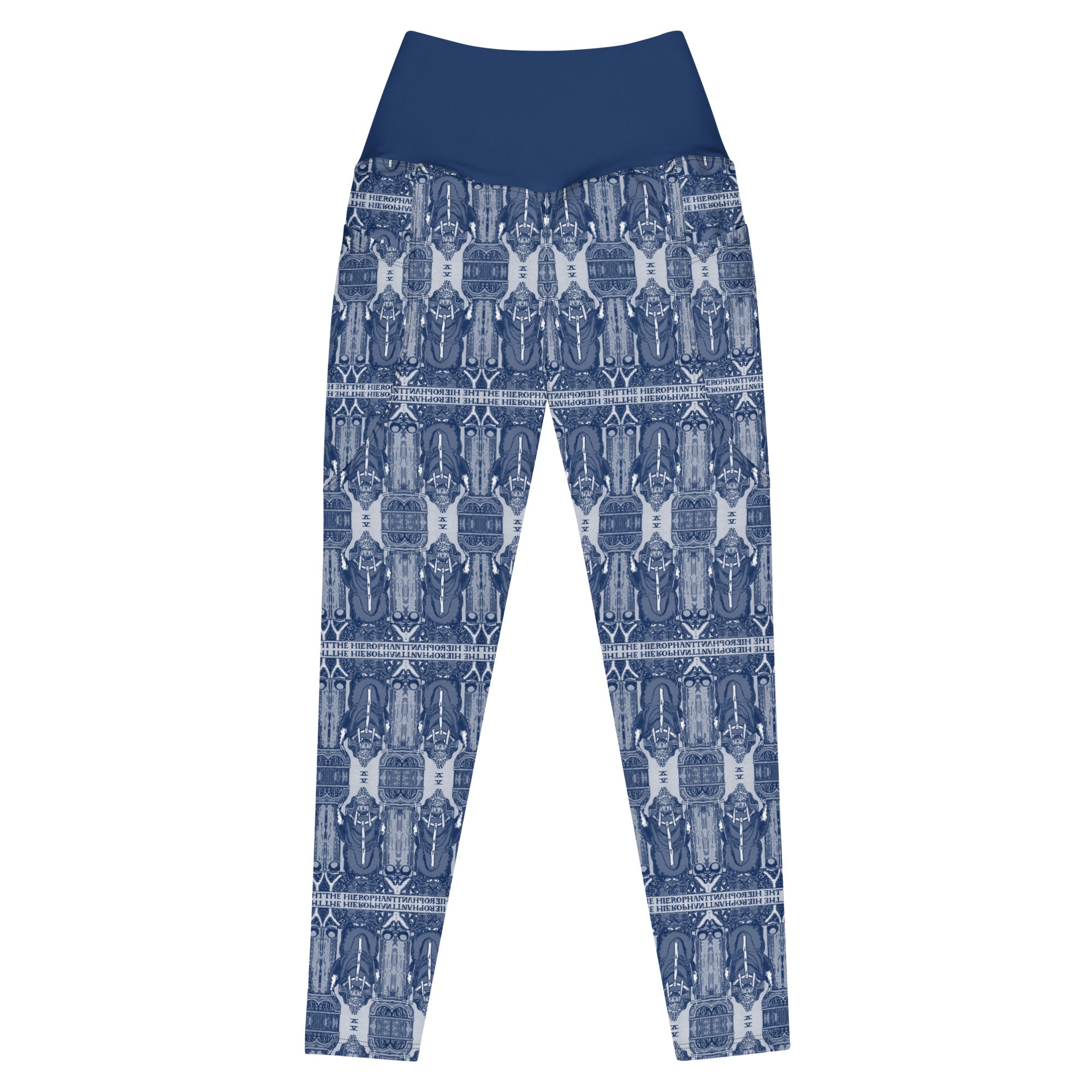 The Hierophant Tarot Card Leggings with Pockets