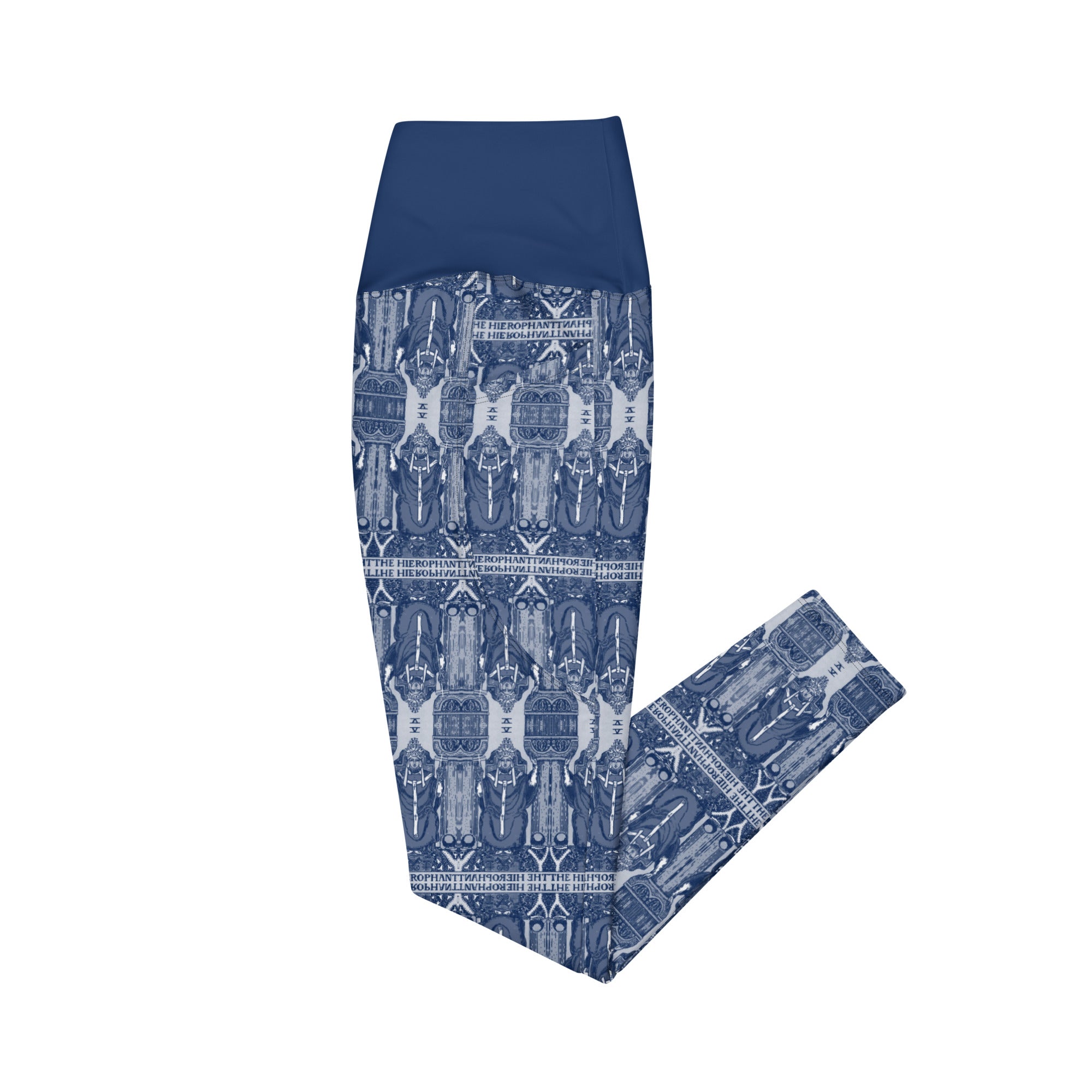 The Hierophant Tarot Card Leggings with Pockets