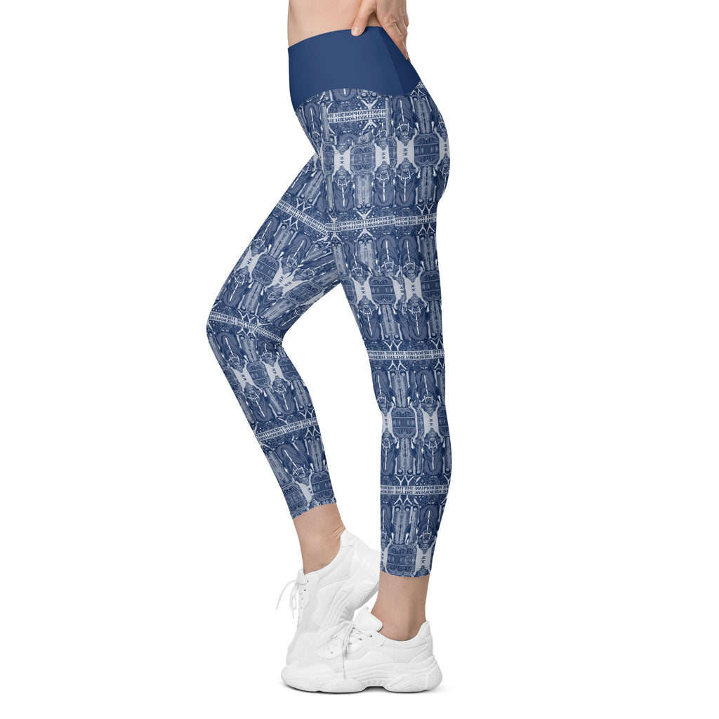 The Hierophant Tarot Card Leggings with Pockets