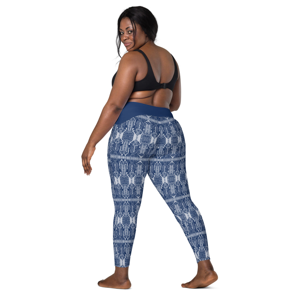 The Hierophant Tarot Card Leggings with Pockets