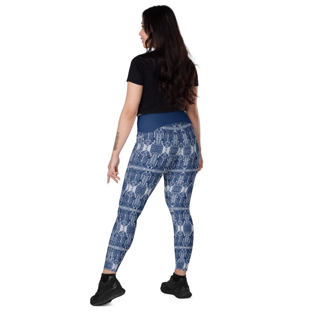 The Hierophant Tarot Card Leggings with Pockets