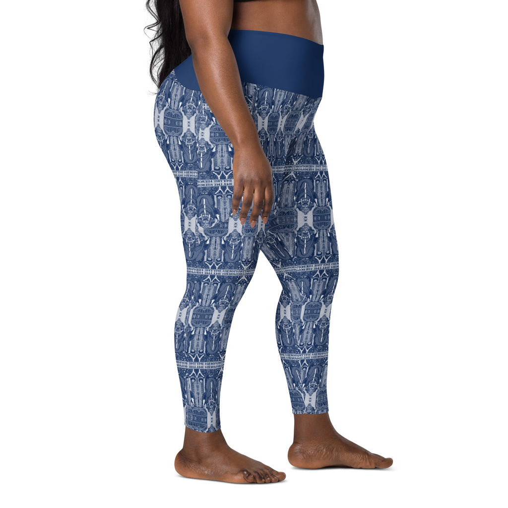 The Hierophant Tarot Card Leggings with Pockets