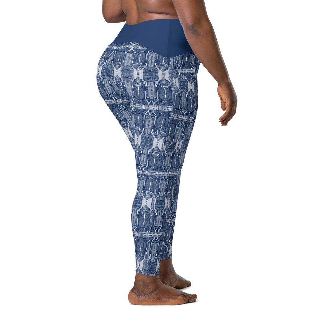 The Hierophant Tarot Card Leggings with Pockets
