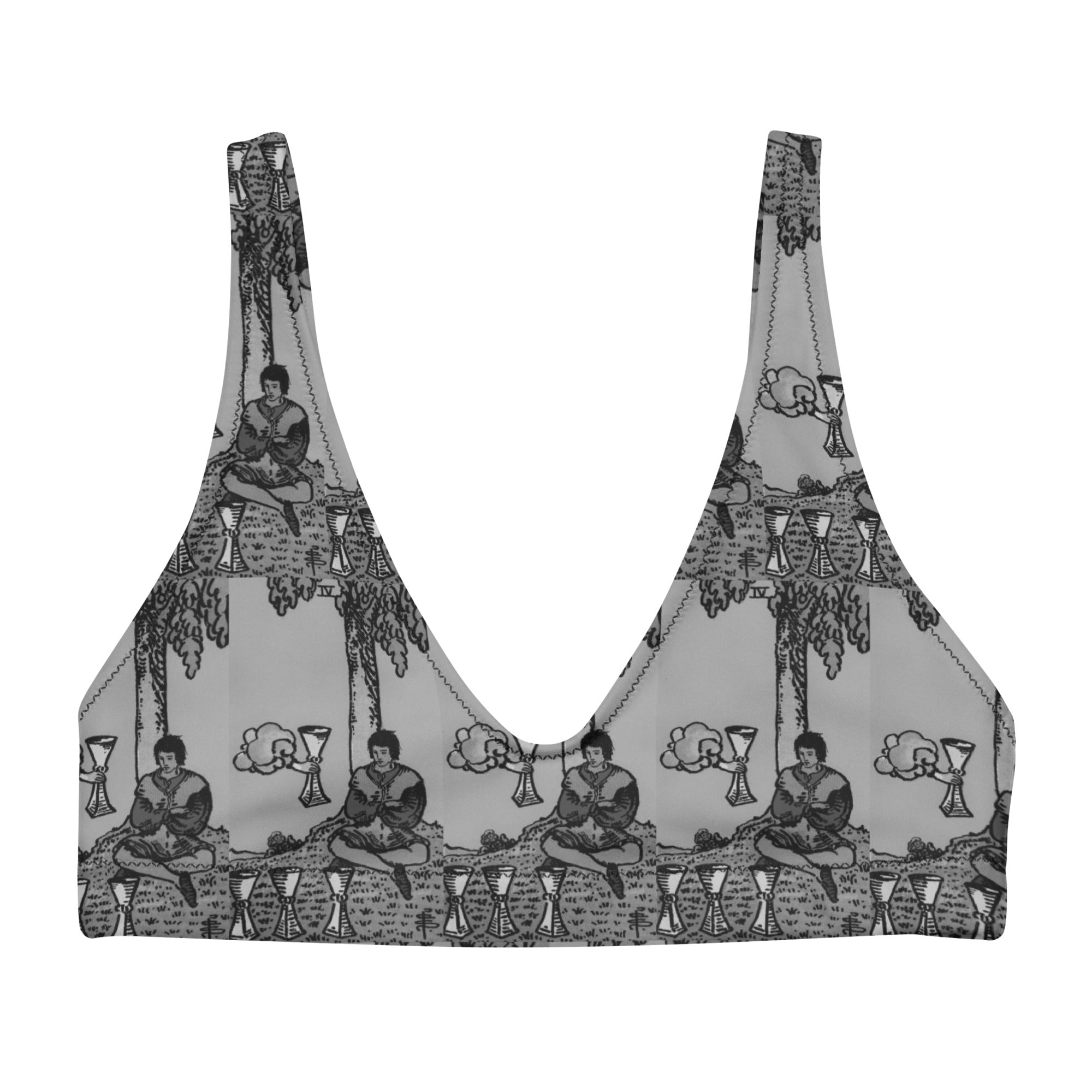 Four of Cups Tarot Card Bikini Top