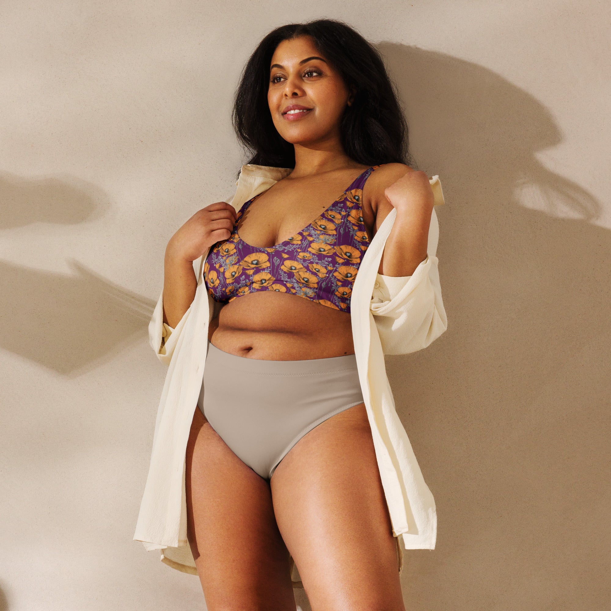 California Poppies Bikini Top #2