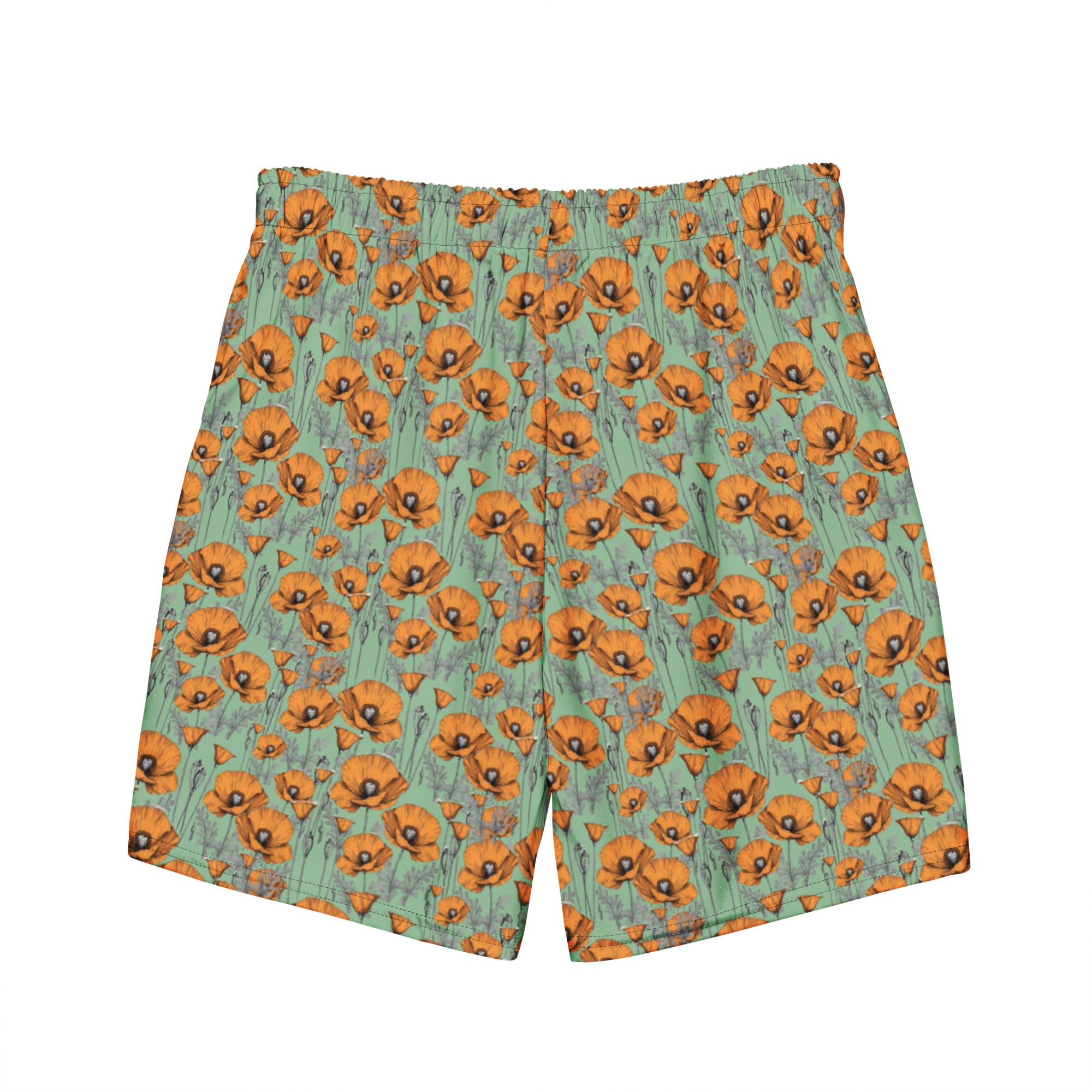 California Poppies Swim Trunks