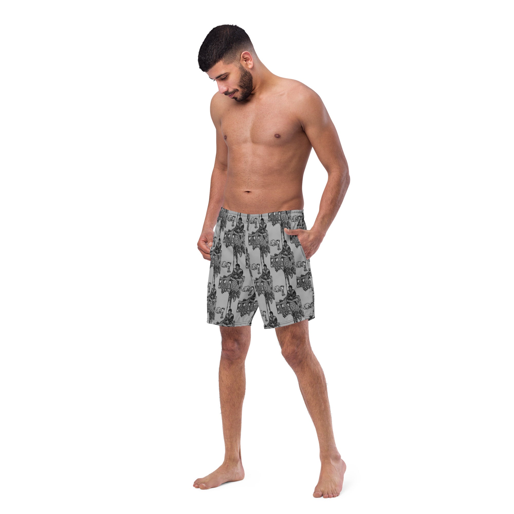 Four of Cups Tarot Card Swim Trunks