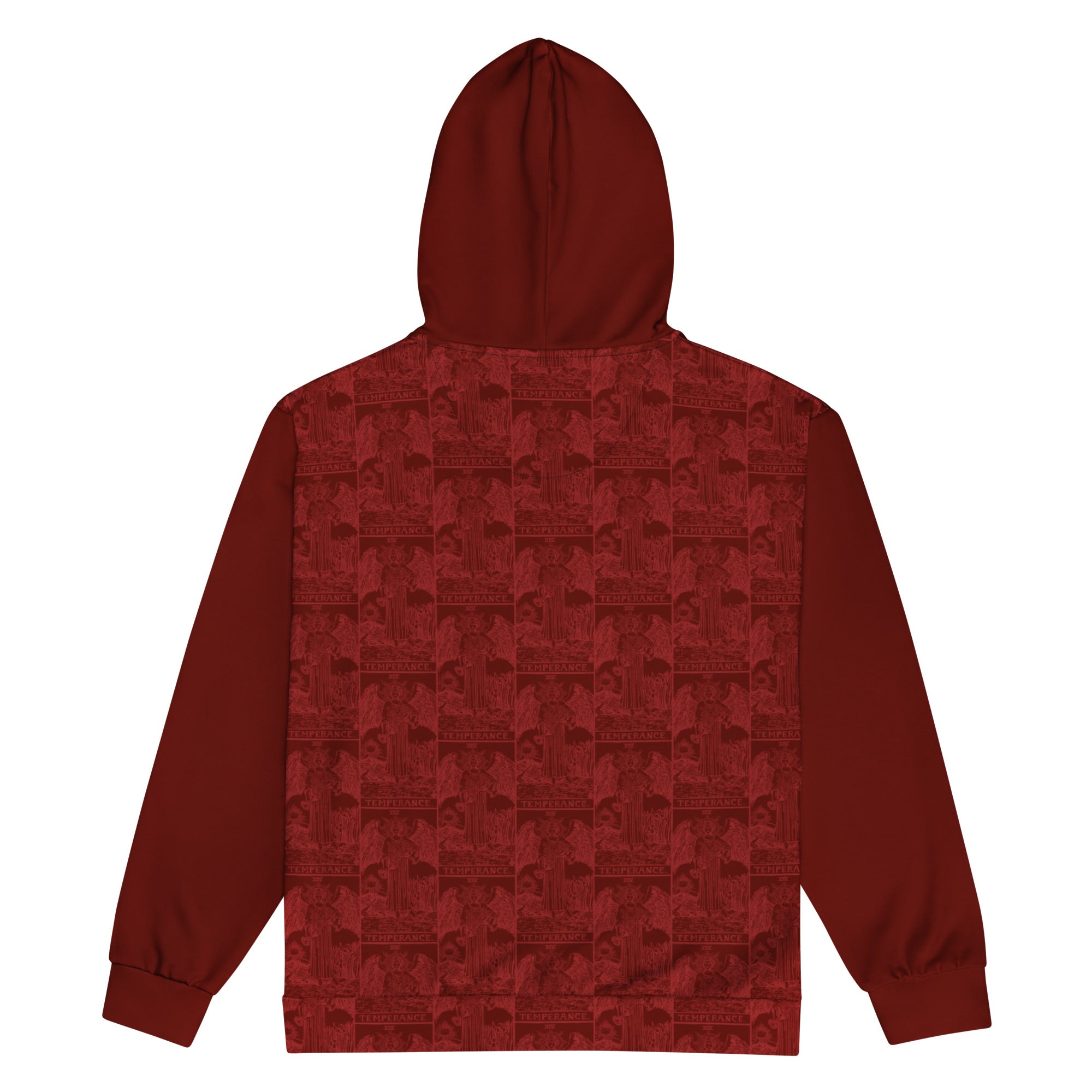 Temperance Tarot Card Tiled Zip up Hoodie