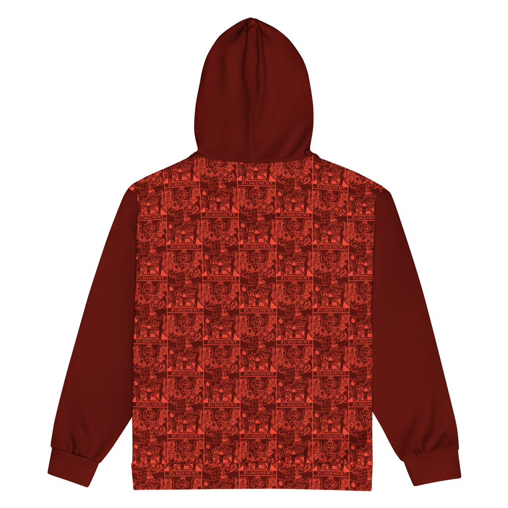 Judgement Tarot Card Tiled Zip up Hoodie