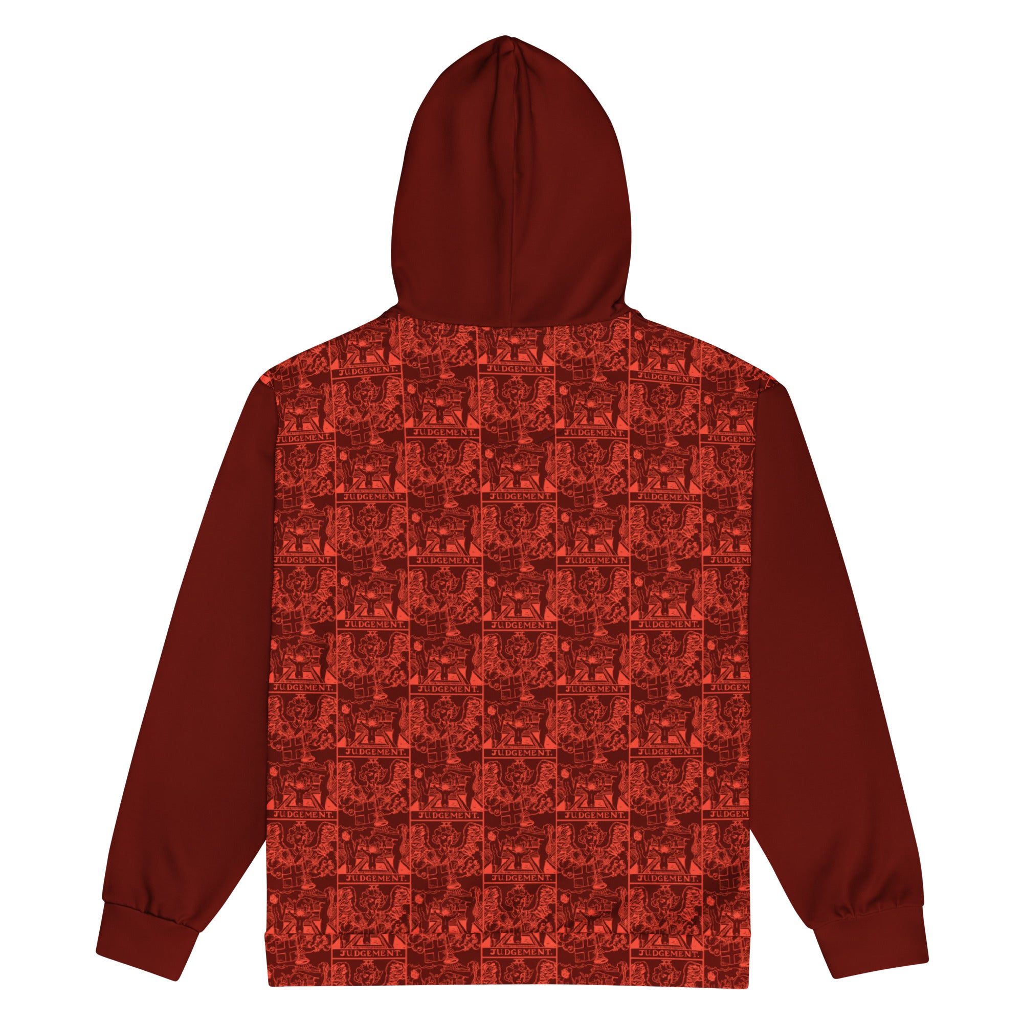 Judgement Tarot Card Tiled Zip up Hoodie