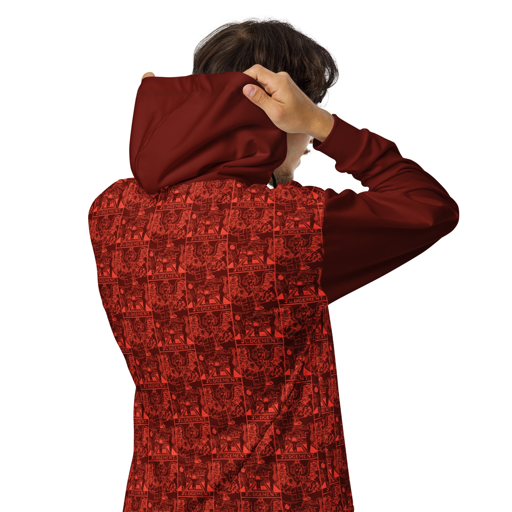 Judgement Tarot Card Tiled Zip up Hoodie