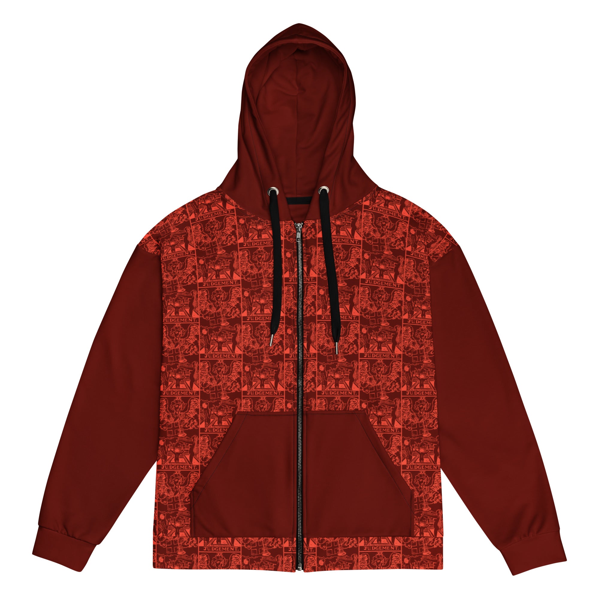 Judgement Tarot Card Tiled Zip up Hoodie