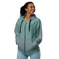 The World Tarot Card Tiled Zip up Hoodie