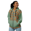 California Poppies Tiled Zip Hoodie